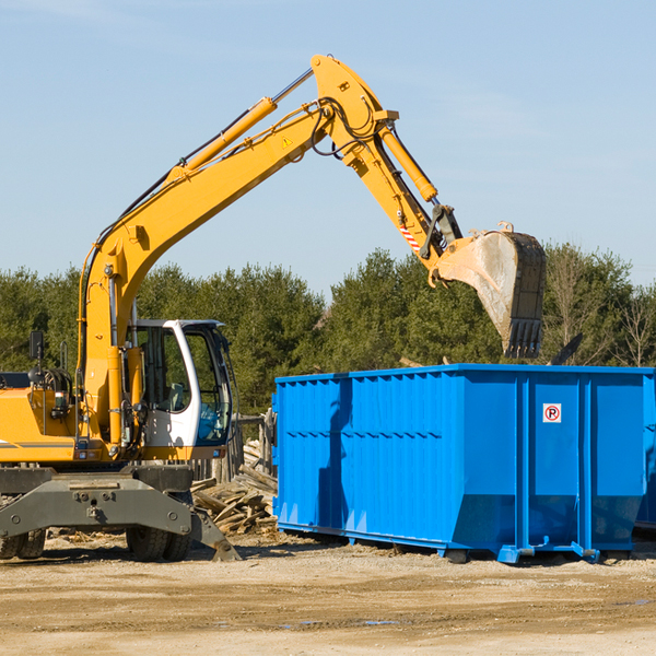 can i rent a residential dumpster for a construction project in Mc Farland